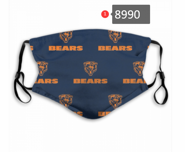 2020 NFL Chicago Bears #5 Dust mask with filter